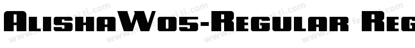 AlishaW05-Regular Regular字体转换